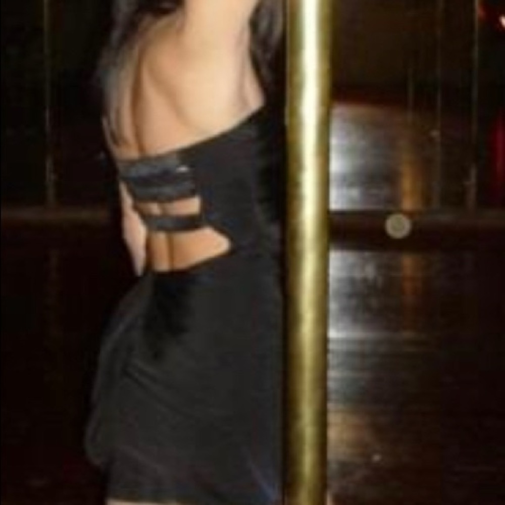 BEBE Black Holiday Party Dress - Picture 6 of 8